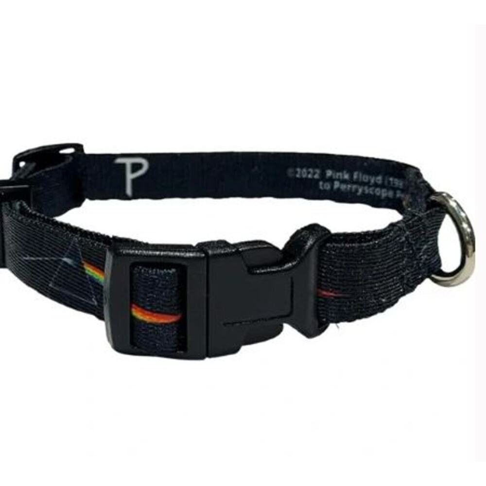 NEW Pink Floyd Prisms Logo Dog Collar MEDIUM M 13.5"-22" Polyester Perris Pet